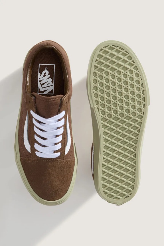 Vans Old Skool teniși înalți pentru femei maro VN000D6WDFM1