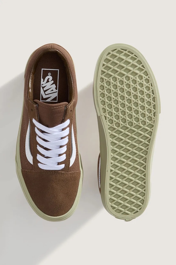 Vans Old Skool teniși înalți pentru femei maro VN000D6WDFM1