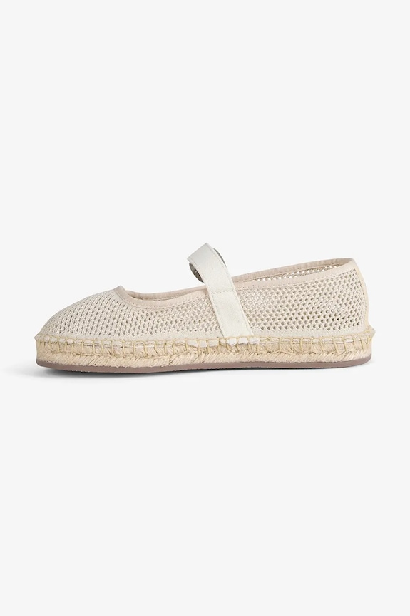 Emu Australia baleríny espadrilkové dámske Tess biela W13275.NATU