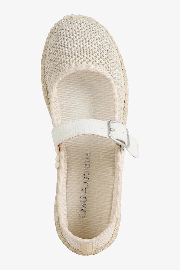 Emu Australia baleríny espadrilkové dámske Tess W13275.NATU biela