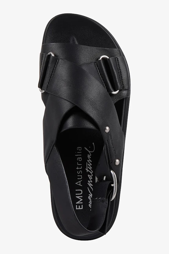 Emu Australia sandále dámske kožené Faye W13246.BLAK čierna
