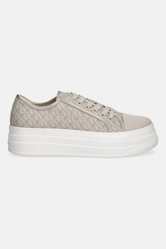 Armani Exchange tenisówki damskie XW002786.AF23055.MZ738 beżowy SS26