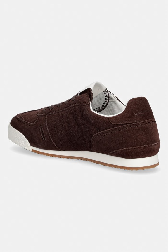 Obuwie Armani Exchange sneakersy damskie zamszowe XW002794.AF19687.U6018 brązowy