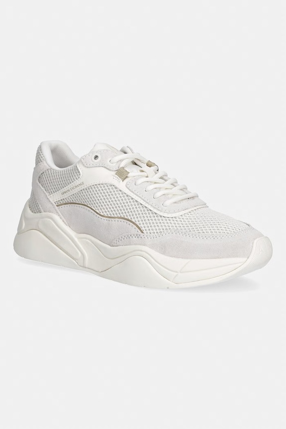 Armani Exchange sneakersy damskie beżowy XW002805.AF23196.M0183