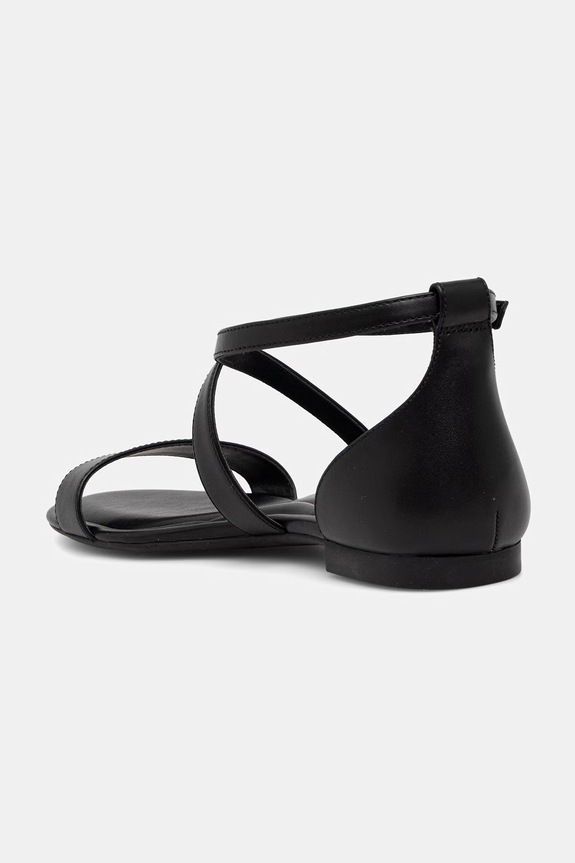 Obuwie MICHAEL Michael Kors sandały na płaskim obcasie damskie skórzane Alexa Flex Flat Sandal 40S6AXFS1L.001 czarny