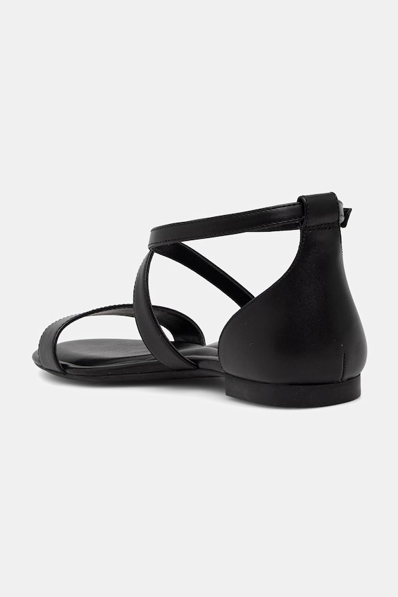 Obuwie MICHAEL Michael Kors sandały na płaskim obcasie damskie skórzane Alexa Flex Flat Sandal 40S6AXFS1L.001 czarny