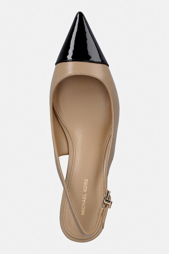 MICHAEL Michael Kors szpilki Amara Toe Cap Sling Pump beżowy 40S6AMMP2L.156