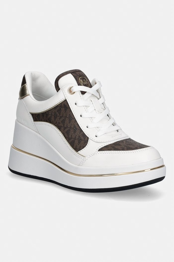 MICHAEL Michael Kors sneakersy Emmy Wedge Trainer syntetyczny biały 43F5EMFS4L.200
