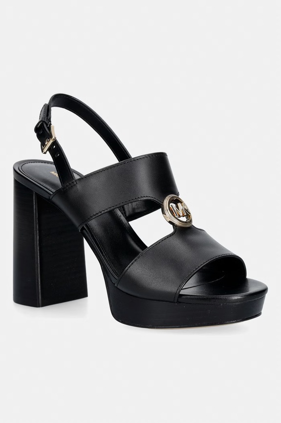 MICHAEL Michael Kors sandale din piele Erin Platform Sandal negru 40S6ERHS1L.001