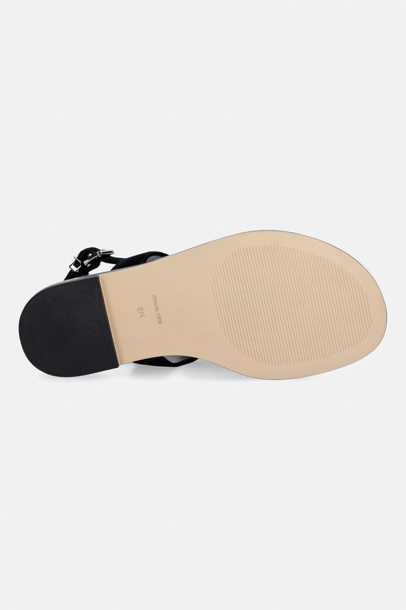 MICHAEL Michael Kors sandale za žene od brušene kože Indra Thong Sandal 40S6INFS1S.001 crna