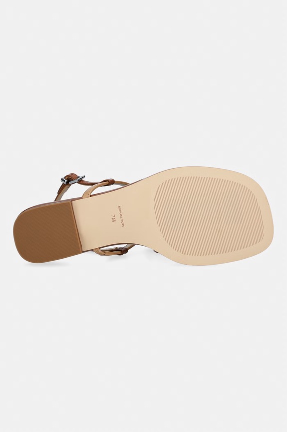 MICHAEL Michael Kors sandále dámske kožené Jacie Thong Sandal 40S6JCFS1L.198 béžová