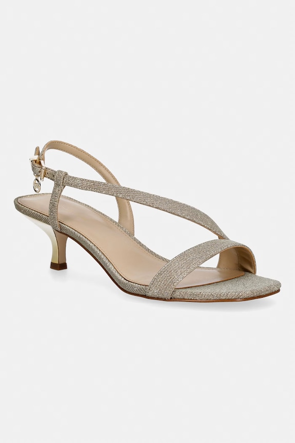 MICHAEL Michael Kors sandały na niskim obcasie Jaida Kitten Sandal złoty 40S6JDMS1D.740
