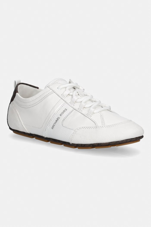 MICHAEL Michael Kors sneakersy Keely Trainer skóra zamszowa biały 43S6KLFS1L.085