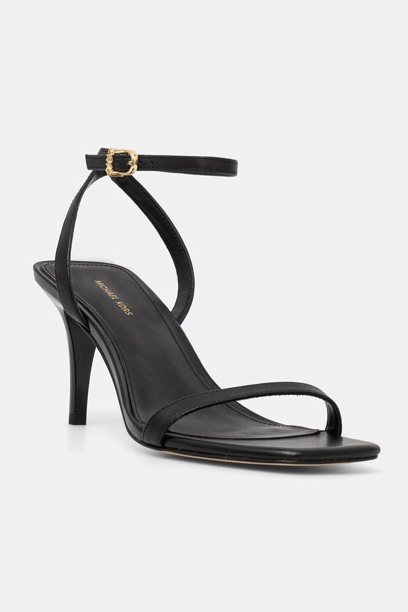MICHAEL Michael Kors sandali in pelle Liana Mid Sandal pelle fiore nero 40S6LNMS1L.001