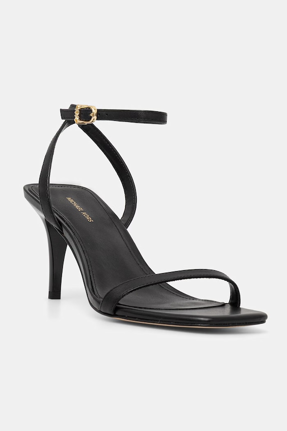 MICHAEL Michael Kors sandali in pelle Liana Mid Sandal pelle fiore nero 40S6LNMS1L.001
