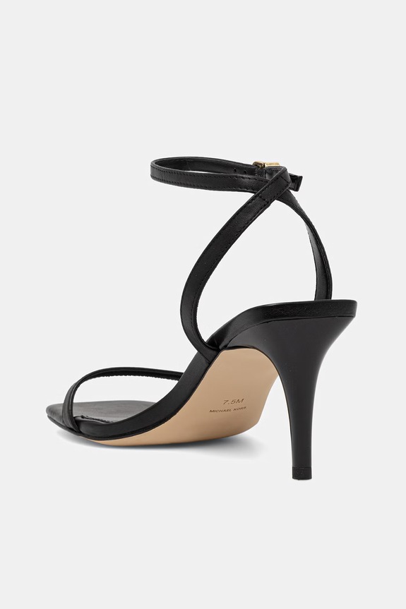 Scarpe MICHAEL Michael Kors sandali in pelle Liana Mid Sandal 40S6LNMS1L.001 nero