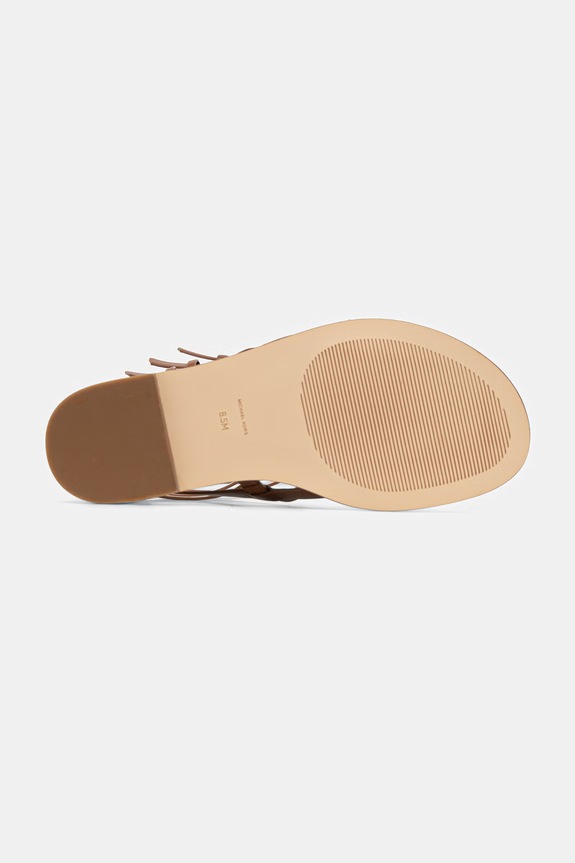Δερμάτινα σανδάλια MICHAEL Michael Kors Noa High Sandal 40S6NOFS3L.230 καφέ
