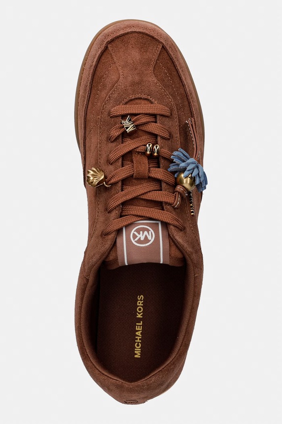 MICHAEL Michael Kors sneakers in camoscio Nolan Lace Up marrone 43S6NOFS2S.230