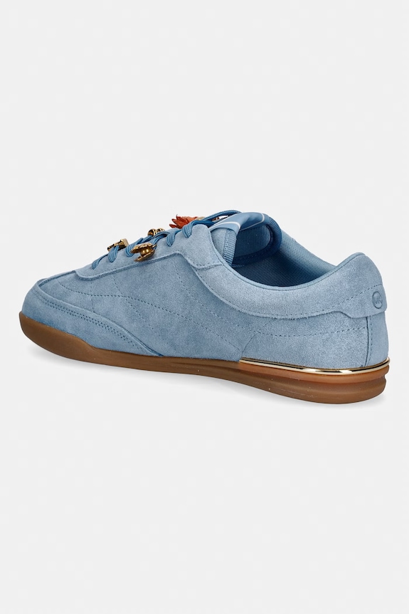 Obuwie MICHAEL Michael Kors sneakersy zamszowe Nolan Lace Up 43S6NOFS2S.464 niebieski