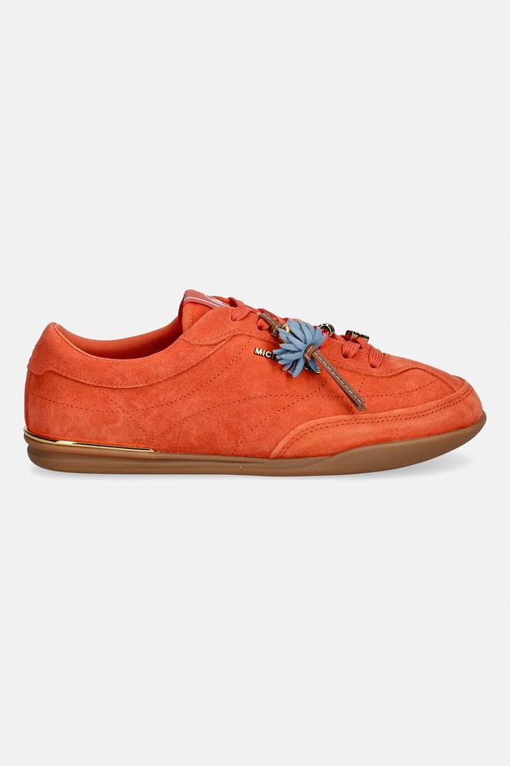Tenisice od brušene kože MICHAEL Michael Kors Nolan Lace Up 43S6NOFS2S.835 narančasta SS26