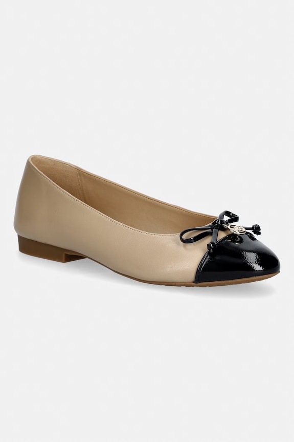 MICHAEL Michael Kors balerinke kožne Piper Flex Ballet bež 40S6PIFP1L.156
