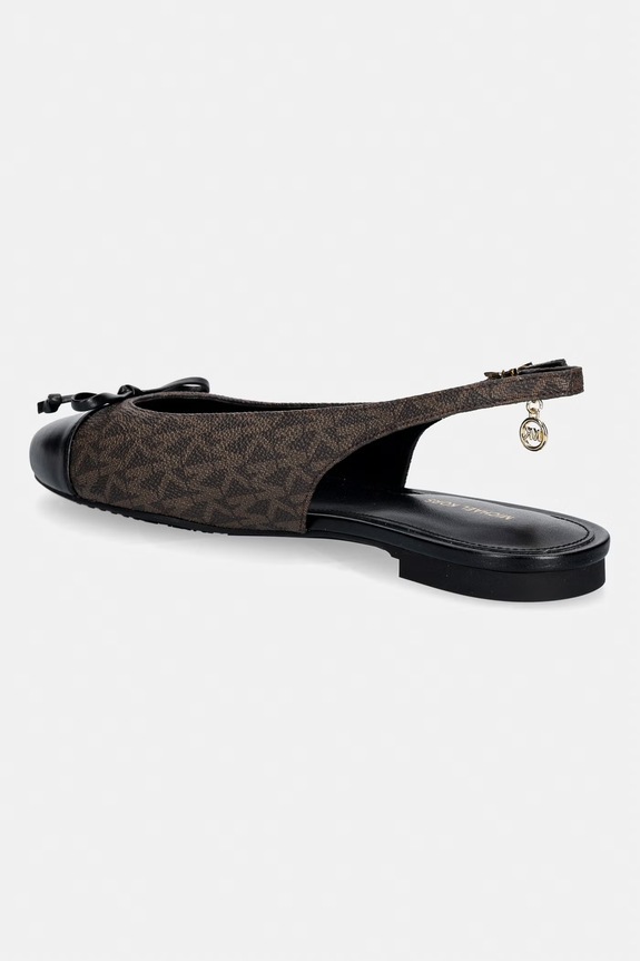Încălțăminte MICHAEL Michael Kors balerini Piper Sling Ballet 40S6PIFP1B.200 maro