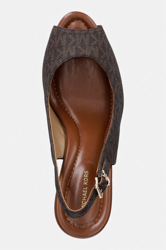 MICHAEL Michael Kors sandały na koturnie damskie Rosie Wedge brązowy 40S6RSHS1B.200