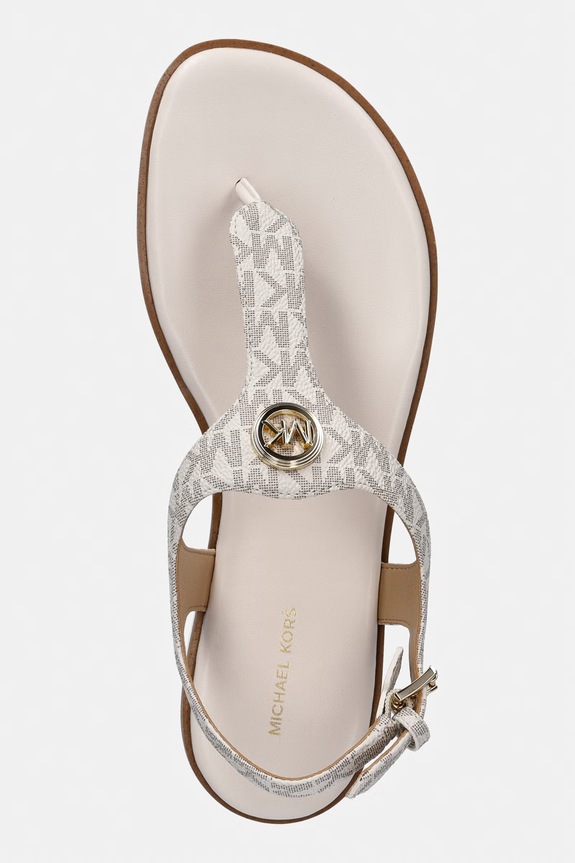 Πέδιλα MICHAEL Michael Kors Val Thong Sandal μπεζ 40R6VAFS1B.150