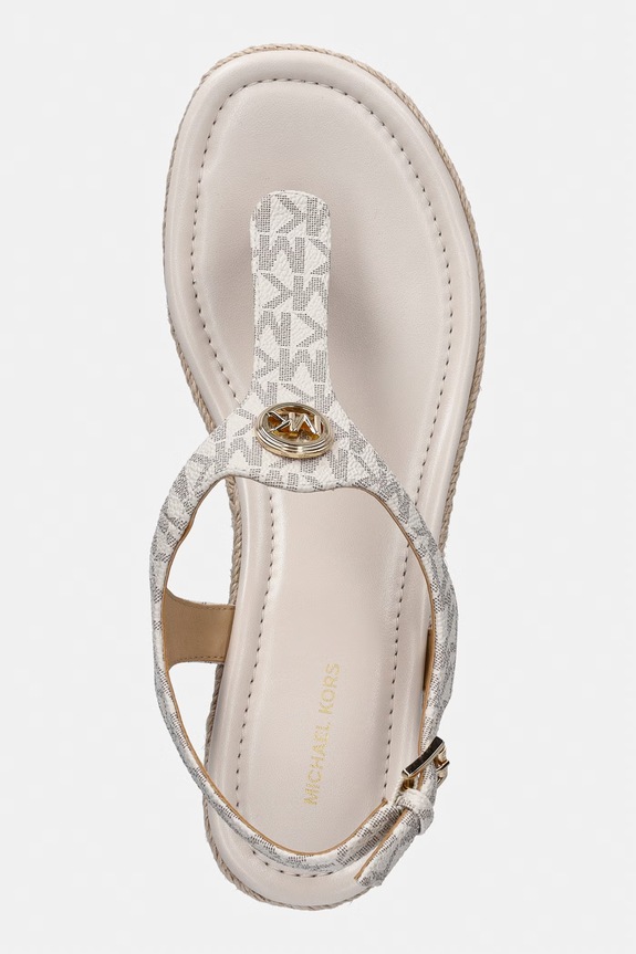 MICHAEL Michael Kors sandały Val Thong Wedge beżowy 40S6VAMS1B.150