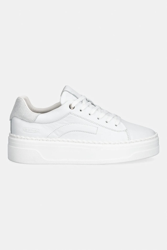 G-Star sneakersy skórzane JORD BSC W D28144.01.D280 biały SS26