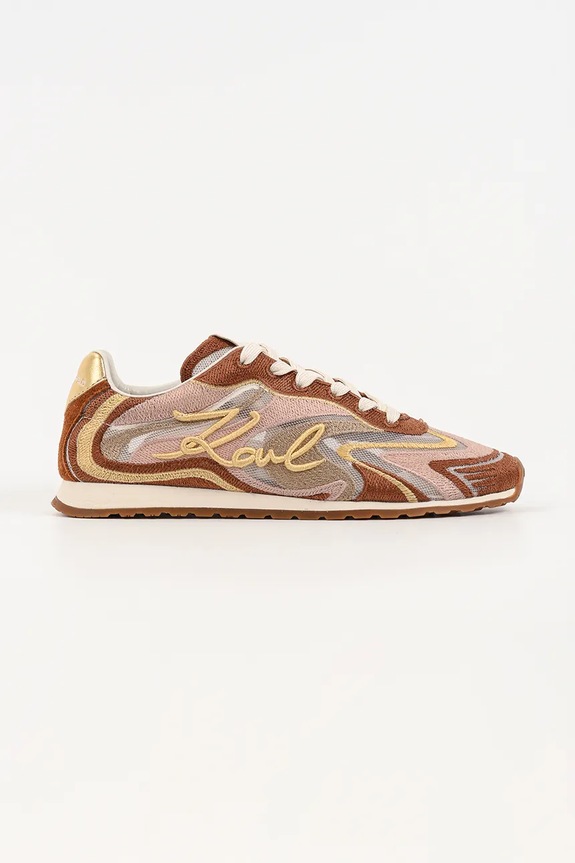 Karl Lagerfeld sneakers Venus plată maro KL65925.M2G