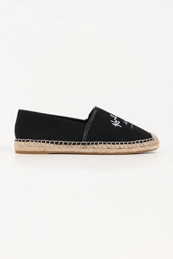 Karl Lagerfeld espadrile Kamini textil negru KL80110A.900