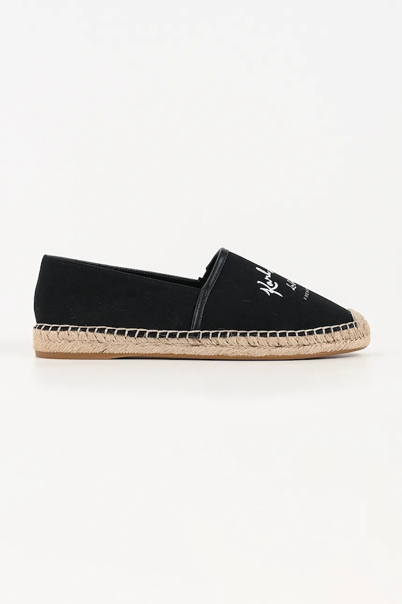 Karl Lagerfeld espadrile Kamini textil negru KL80110A.900