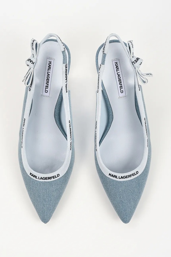Karl Lagerfeld tocuri din piele Sienna albastru KL32706D.DAB