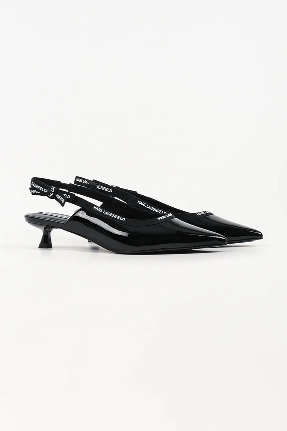 Kožené lodičky Karl Lagerfeld Pasha KL30109R.1BP černá SS26