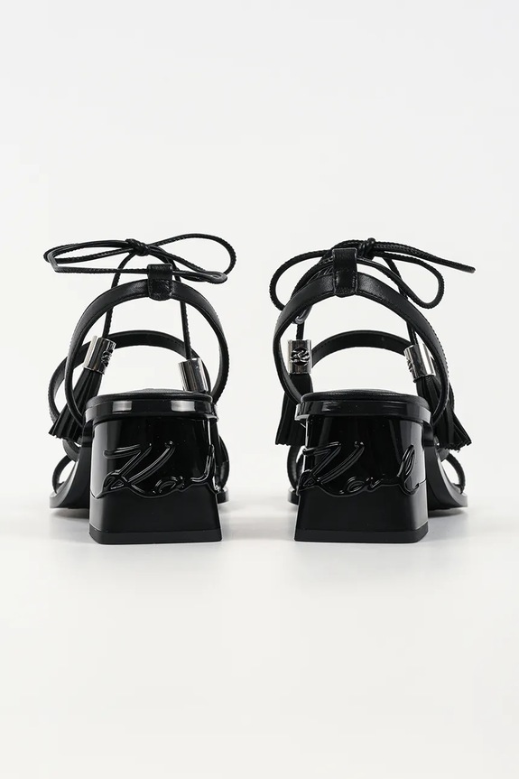 Încălțăminte Karl Lagerfeld sandale de piele Kayla KL35416.000 negru