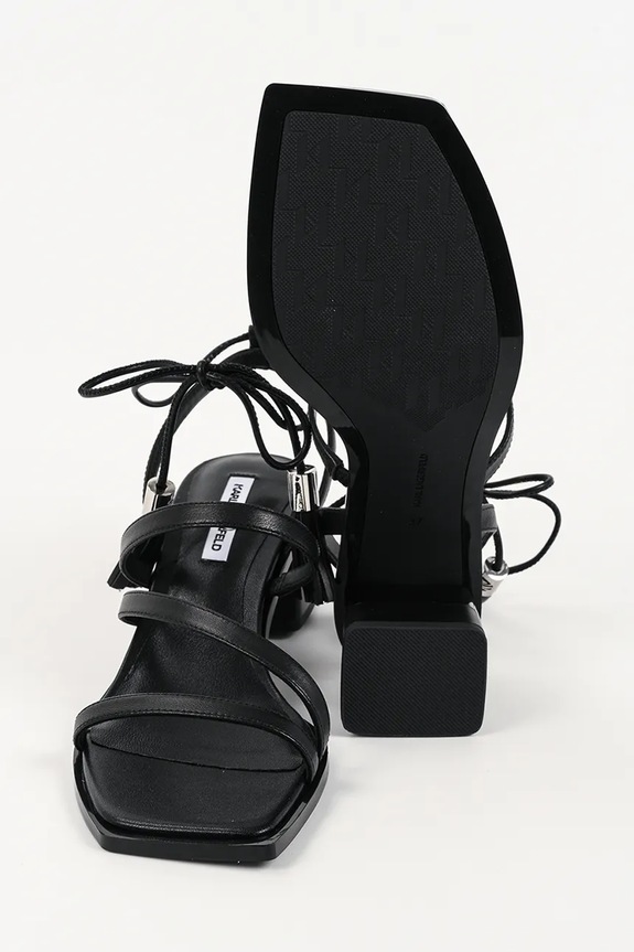 Karl Lagerfeld sandale de piele Kayla KL35416.000 negru
