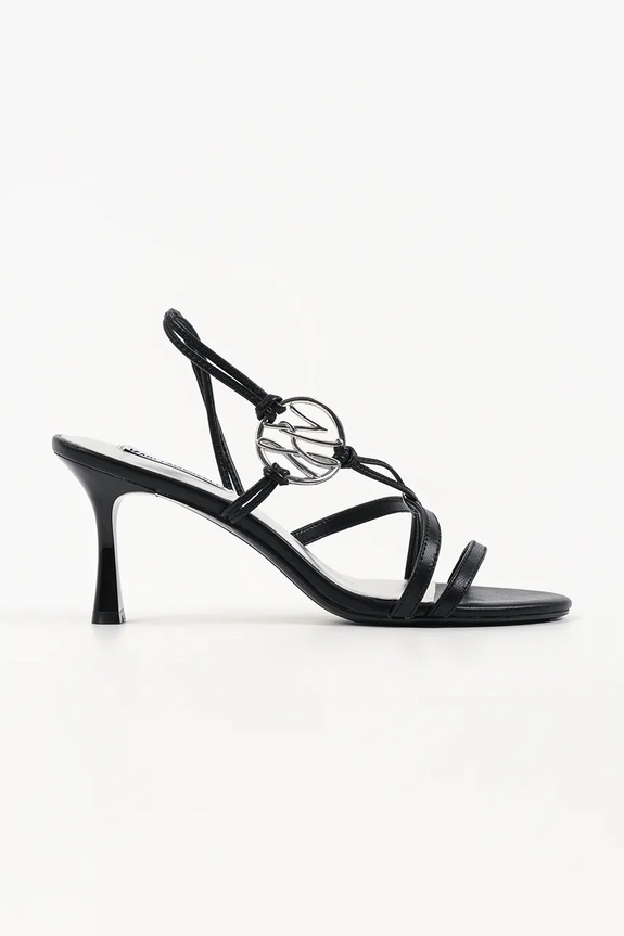 Karl Lagerfeld bőr tűsarkú Sienna tűsarok fekete KL32702A.000