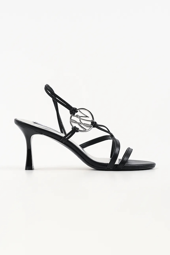 Karl Lagerfeld bőr tűsarkú Sienna tűsarok fekete KL32702A.000