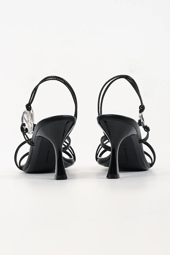 Cipők Karl Lagerfeld bőr tűsarkú Sienna KL32702A.000 fekete