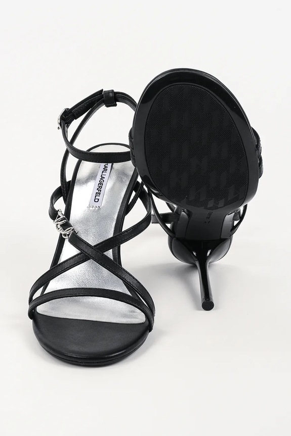 Kožené sandály Karl Lagerfeld Sarabande KL30906S.00S černá