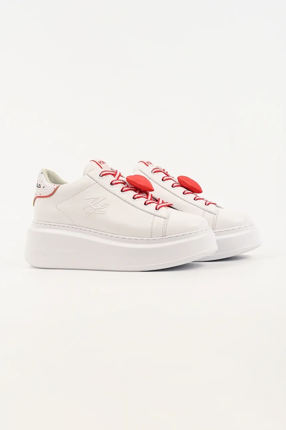 Δερμάτινα sneakers Karl Lagerfeld Anakapri KL63516V.01D λευκό SS26