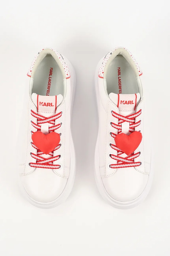 Δερμάτινα sneakers Karl Lagerfeld Anakapri λευκό KL63516V.01D