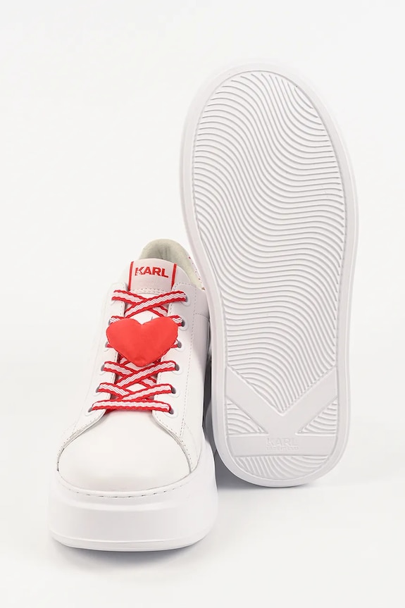 Δερμάτινα sneakers Karl Lagerfeld Anakapri KL63516V.01D λευκό