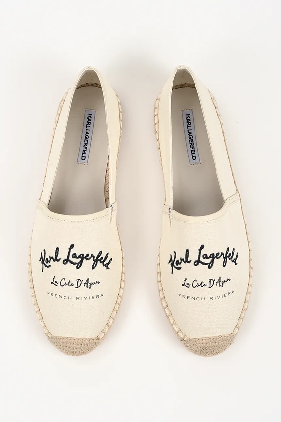 Espadrilky Karl Lagerfeld Kamini béžová KL80110A.9T1
