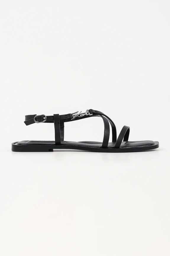 Karl Lagerfeld σανδάλια Γυναικεία δερμάτινα Brio Ii μαύρο KL85423.000