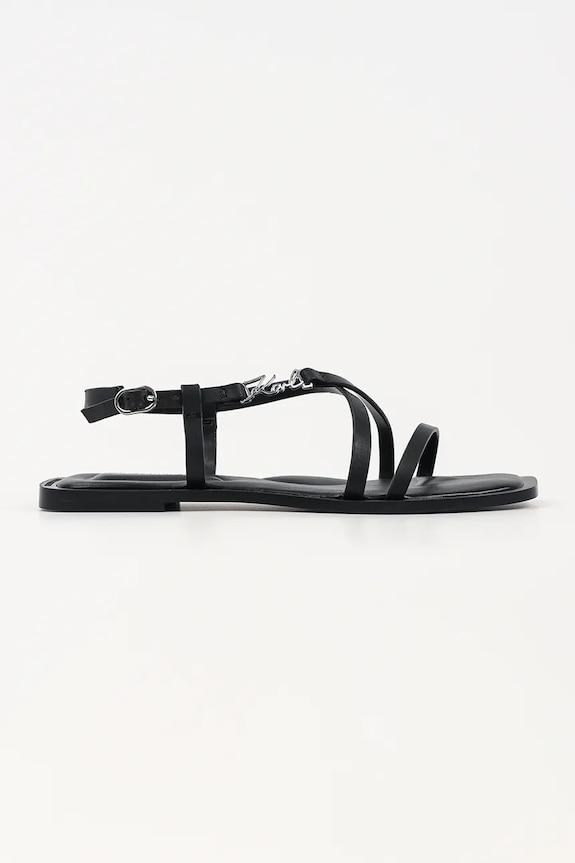 Karl Lagerfeld σανδάλια Γυναικεία δερμάτινα Brio Ii μαύρο KL85423.000