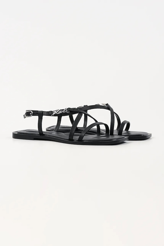 Karl Lagerfeld σανδάλια Γυναικεία δερμάτινα Brio Ii KL85423.000 μαύρο SS26