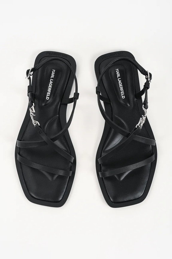 Karl Lagerfeld σανδάλια Γυναικεία δερμάτινα Brio Ii μαύρο KL85423.000
