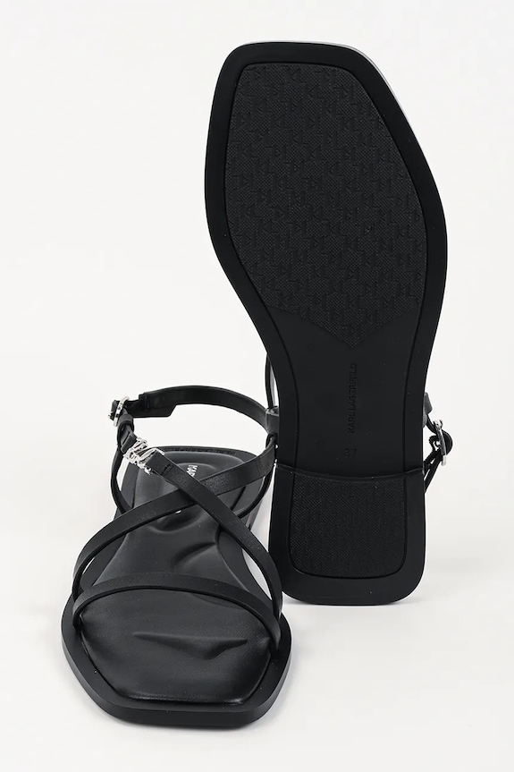 Karl Lagerfeld σανδάλια Γυναικεία δερμάτινα Brio Ii KL85423.000 μαύρο